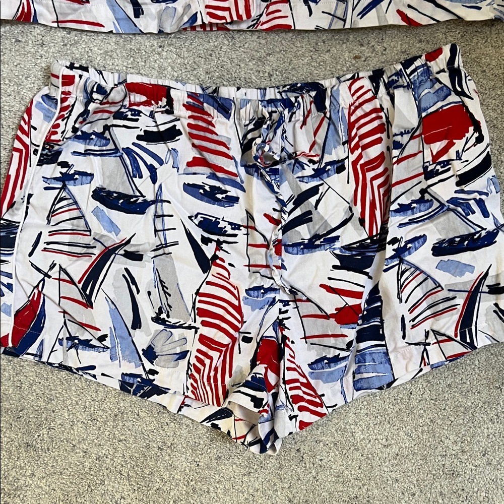 Ralph Lauren Nautical Womens Pajama Set - Red, Blue, White - Picture 4 of 4